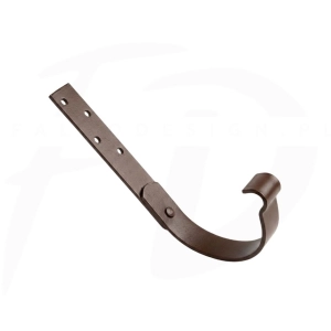 Hak dokrokwiowy stalowy ⌀ 125 firmy KROP kolor czekoladowy brąz